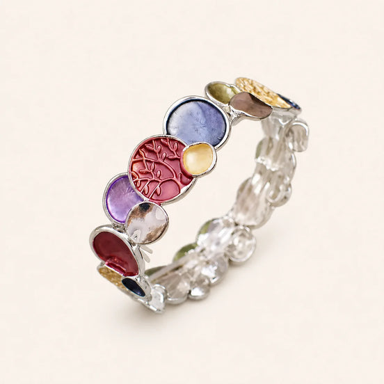 Enamel geometric flower bracelet by TheFuMaster