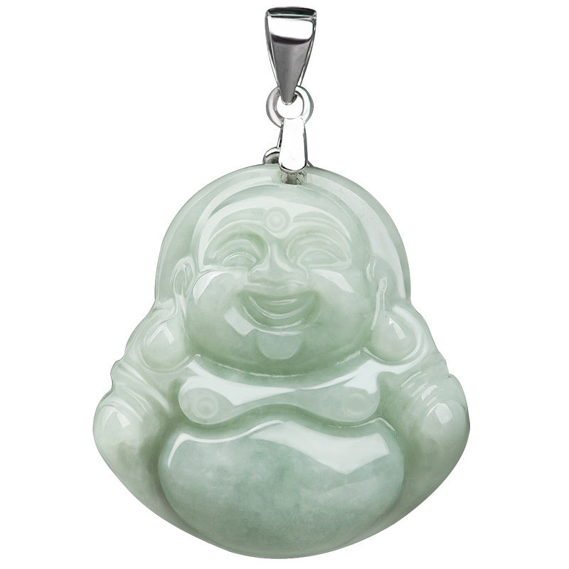 Luminous Joy Jade Buddha Necklace
