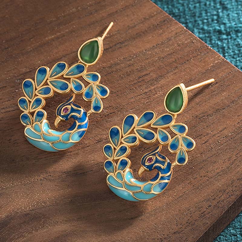 Radiant Fortune Green Agate Earrings