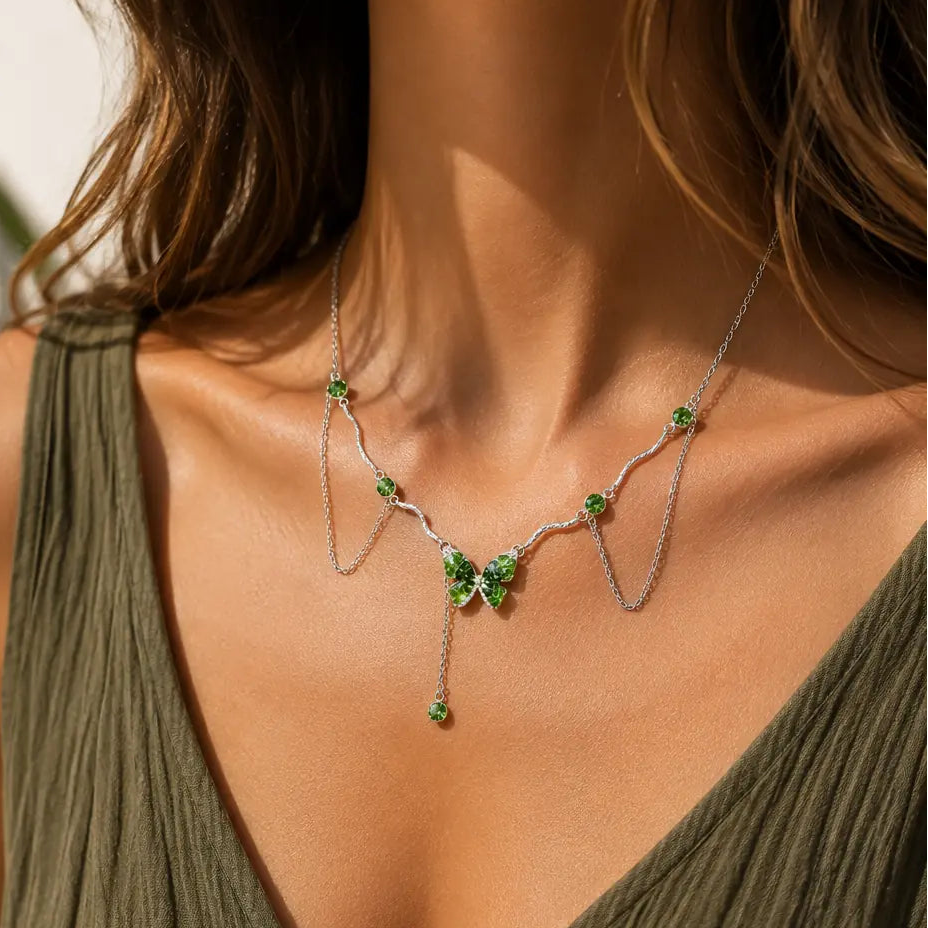 Vintage Renewal Butterfly Necklace