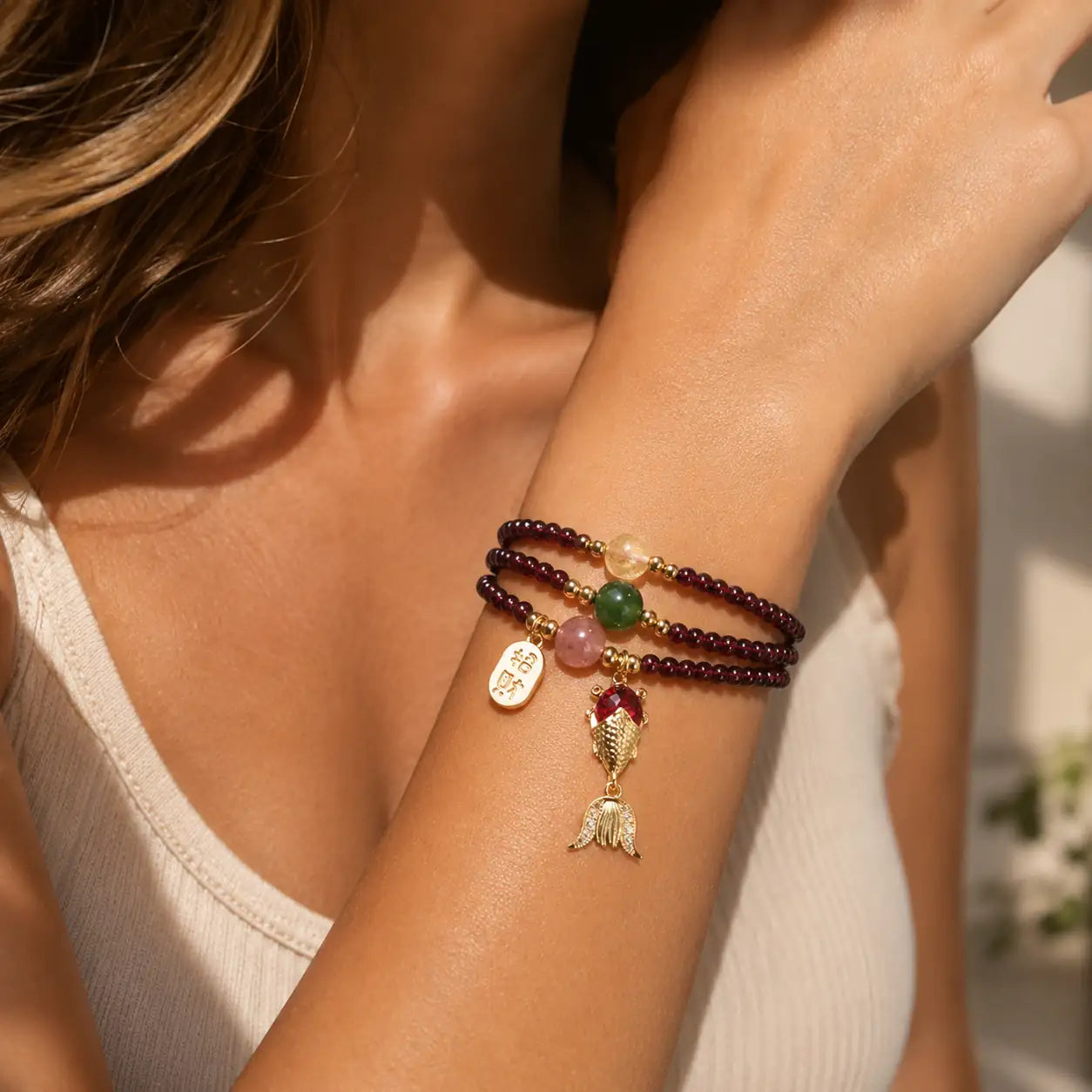Spiritual jewelry product image with calm Eastern energy aesthetic by TheFuMaster