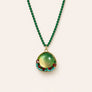 Glass Flower Pendant Necklace