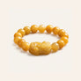 Golden Pixiu Jade Bracelet with pixiu