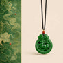 Green Jade Horse Pendant Necklace with green jade