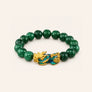 Green Jade Pixiu Bracelet with green jade and pixiu