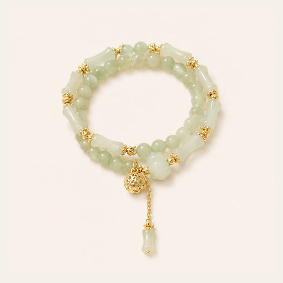 Hetian jade bamboo knot bracelet by TheFuMaster