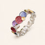 Enamel Geometric Flower Bracelet