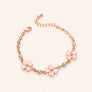 Pink Petal Charm Bracelet