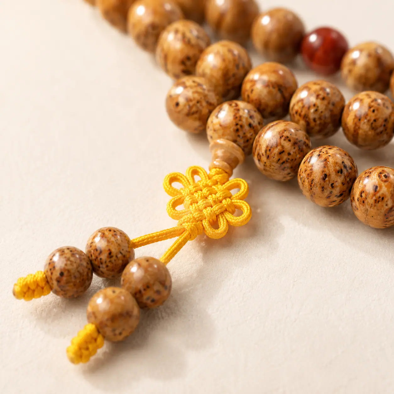 Dragon Eye Bodhi Seed Bead Necklace