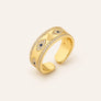 Gold Evil Eye Open Ring