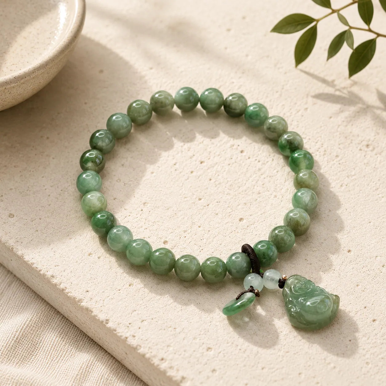 Laughing Fortune Jade Bracelet