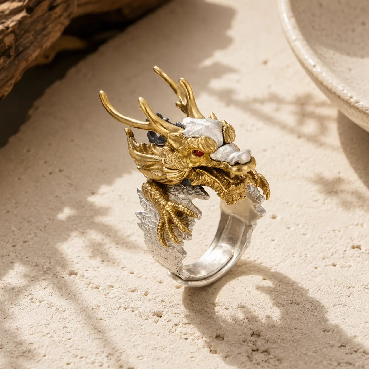 Adjustable Dragon Zodiac Ring