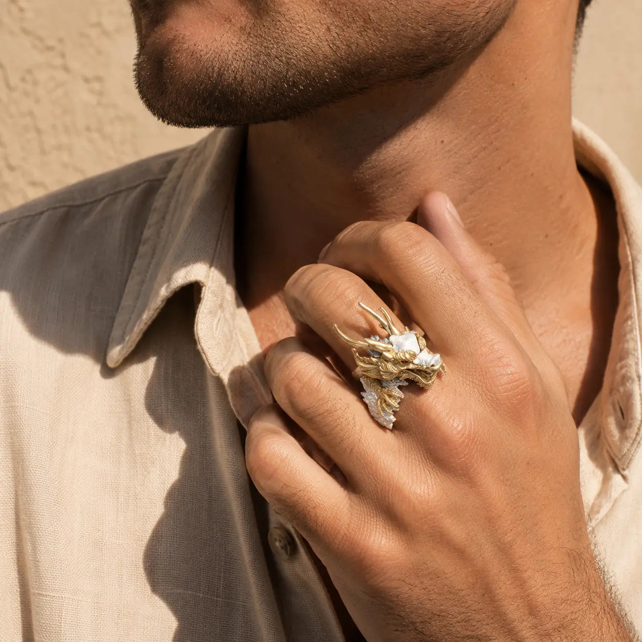Adjustable Dragon Zodiac Ring