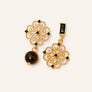 Flower Tiger Eye Focus Earrings