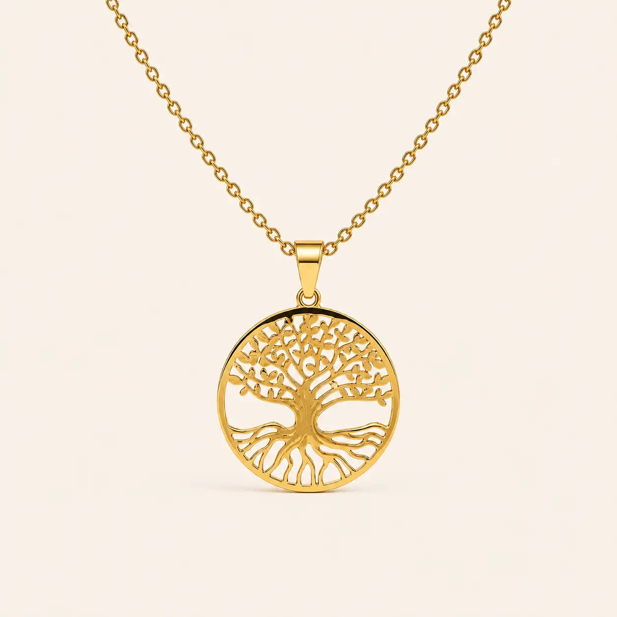 Gold Tree of Life Pendant Necklace