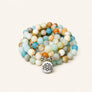 Mixed Stone 108-Bead Lotus Mala