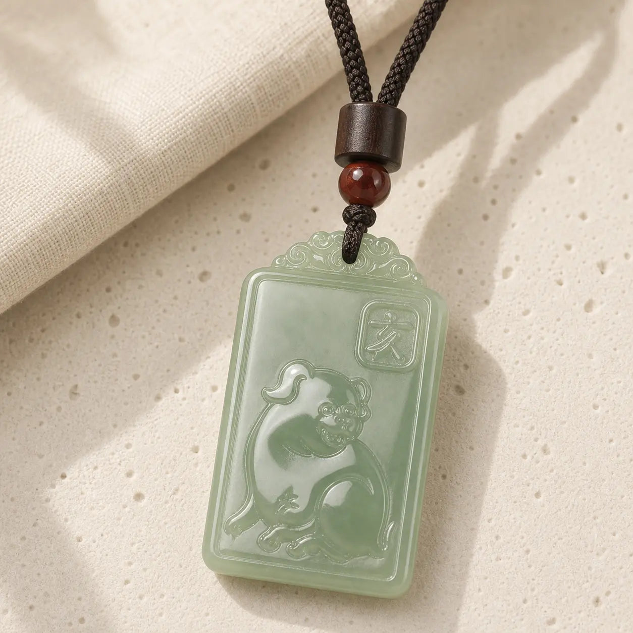 Dongling Jade Zodiac Pig Pendant