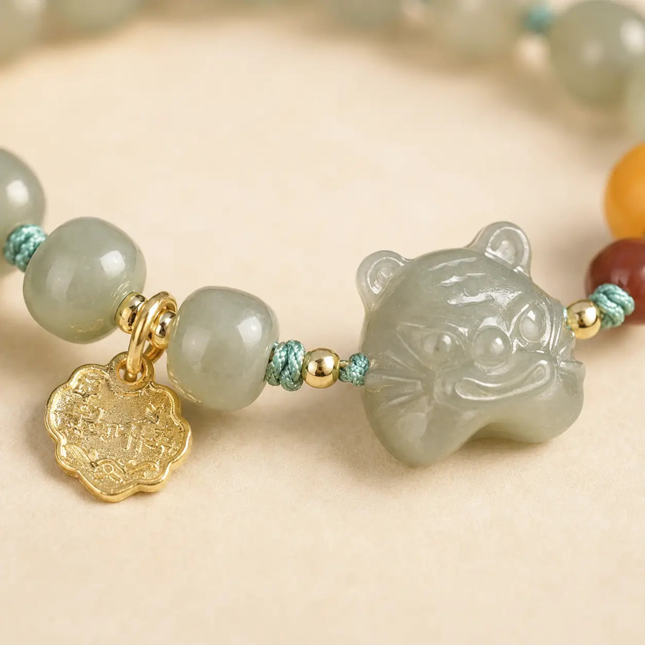Jade Zodiac Coin Bracelet