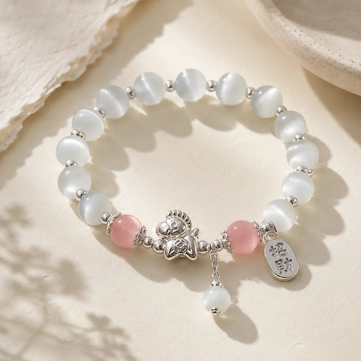 Crystal Zodiac Horse Charm Bracelet