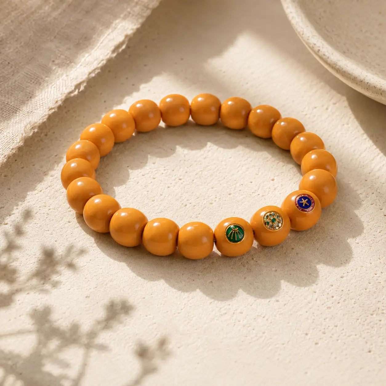 Monkey Walnut Rosary Bracelet