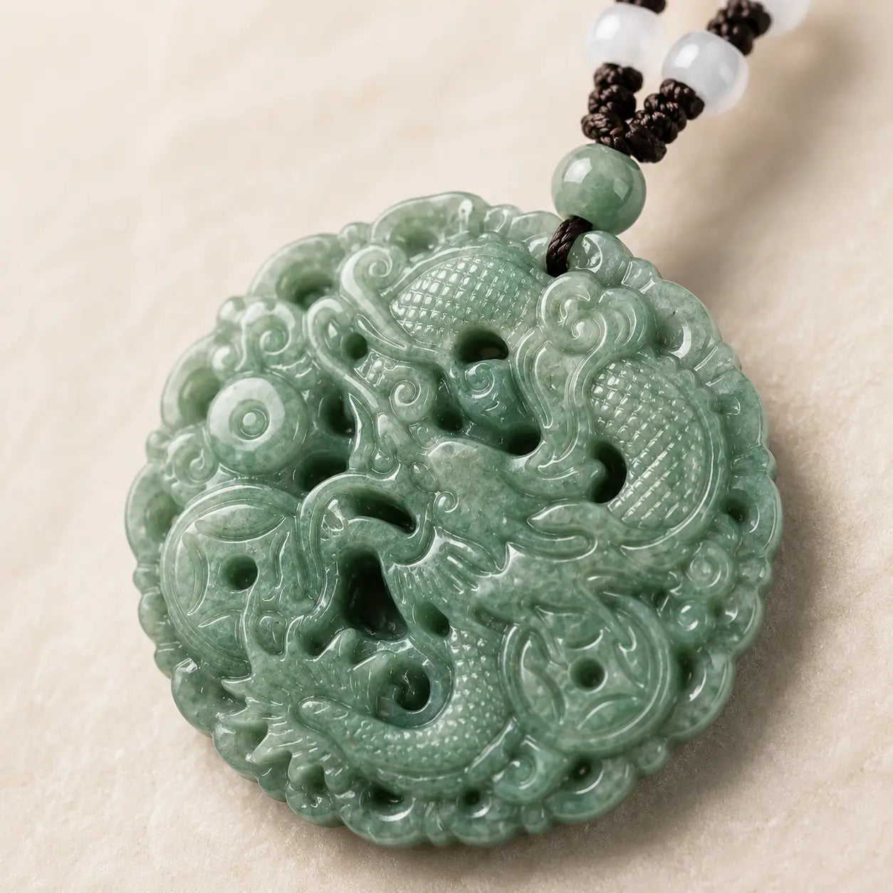 Jade Dragon Pendant