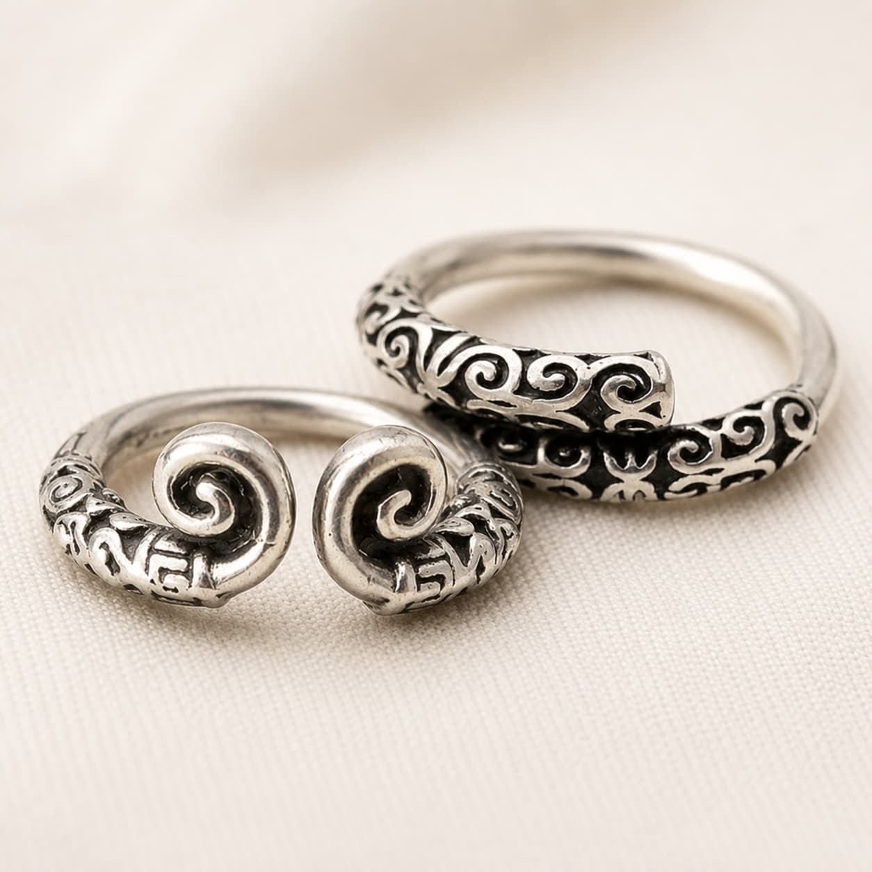 Iron Will Silver Cudgel Open Ring