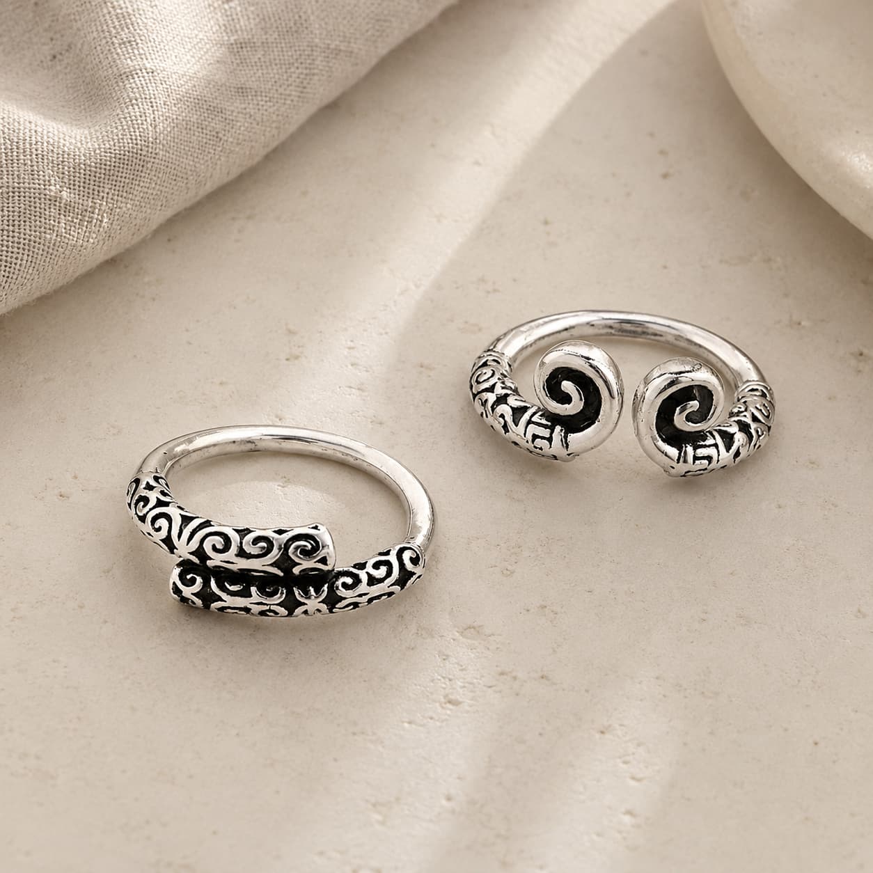 Iron Will Silver Cudgel Open Ring