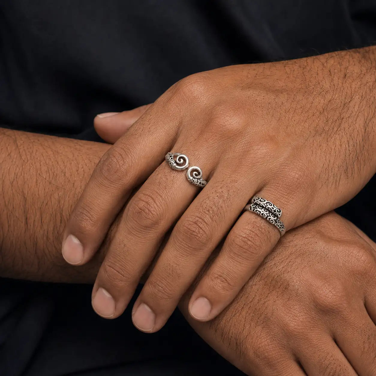 Iron Will Silver Cudgel Open Ring