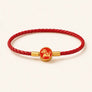 Red Leather Horse Fu Bracelet