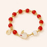 Red Stone Rabbit Fu Bracelet