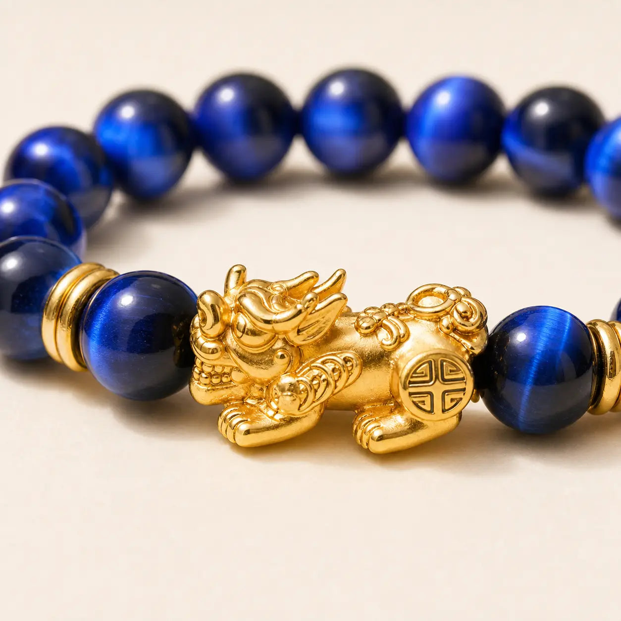 Blue Tiger Eye Pixiu Bracelet