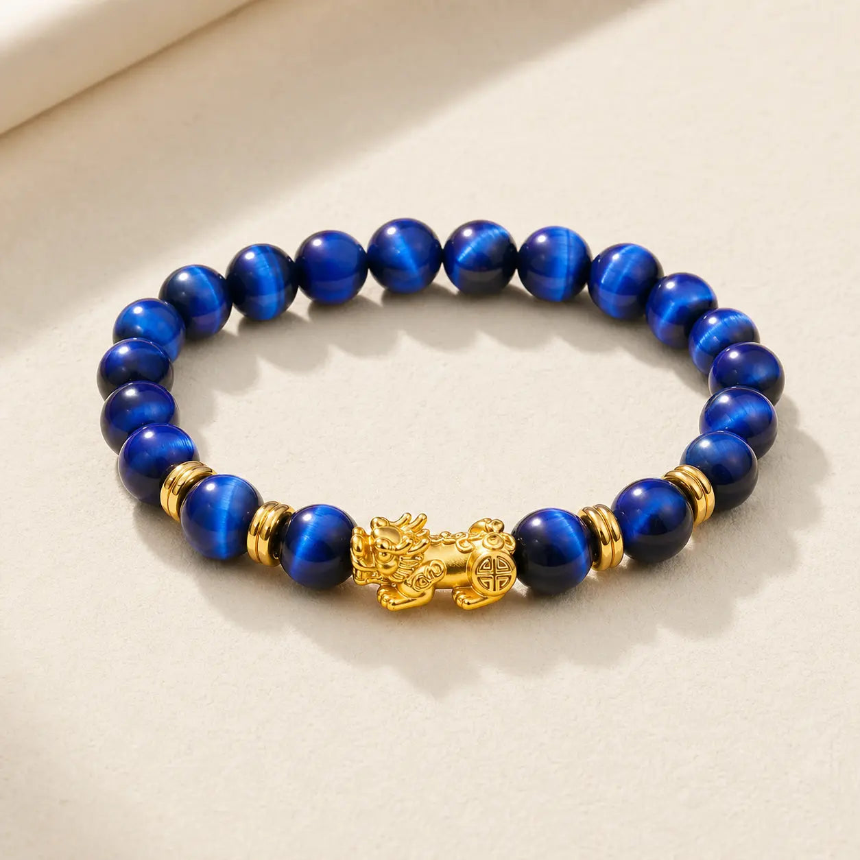 Blue Tiger Eye Pixiu Bracelet