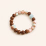Wood & Pastel Bead Clarity Bracelet