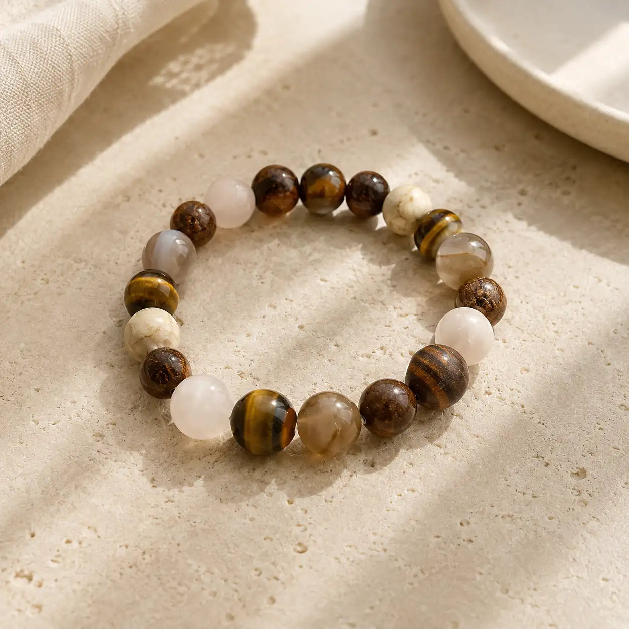 Earth Vein Mixed Bead Bracelet