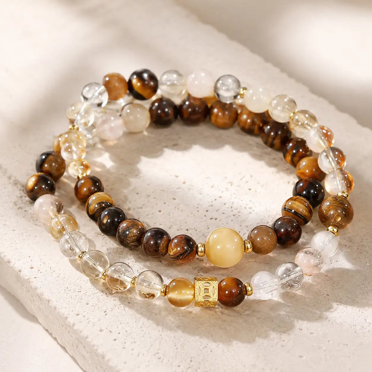 Agarwood Citrine Wealth Bracelet