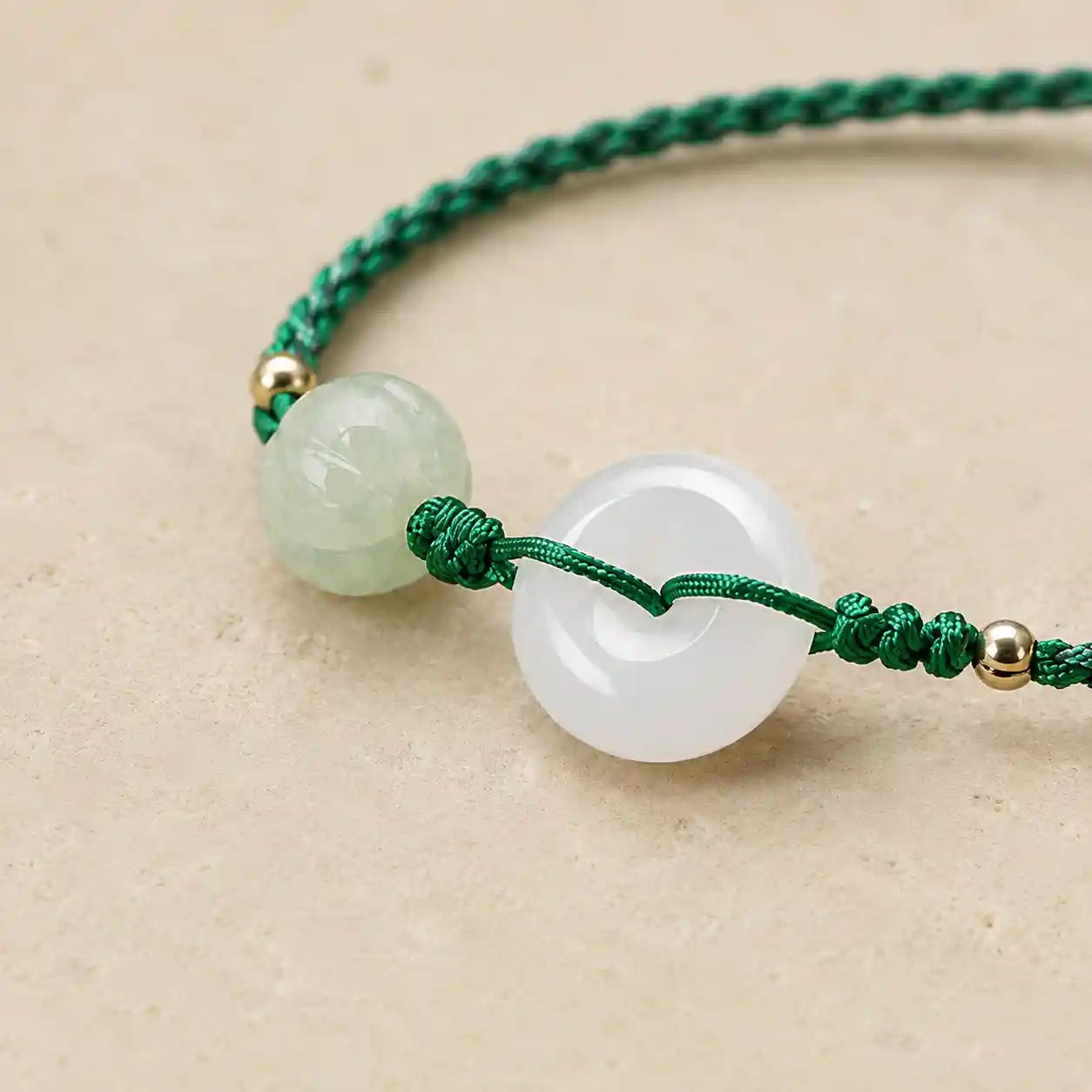 Little White Jade Peace Bracelet