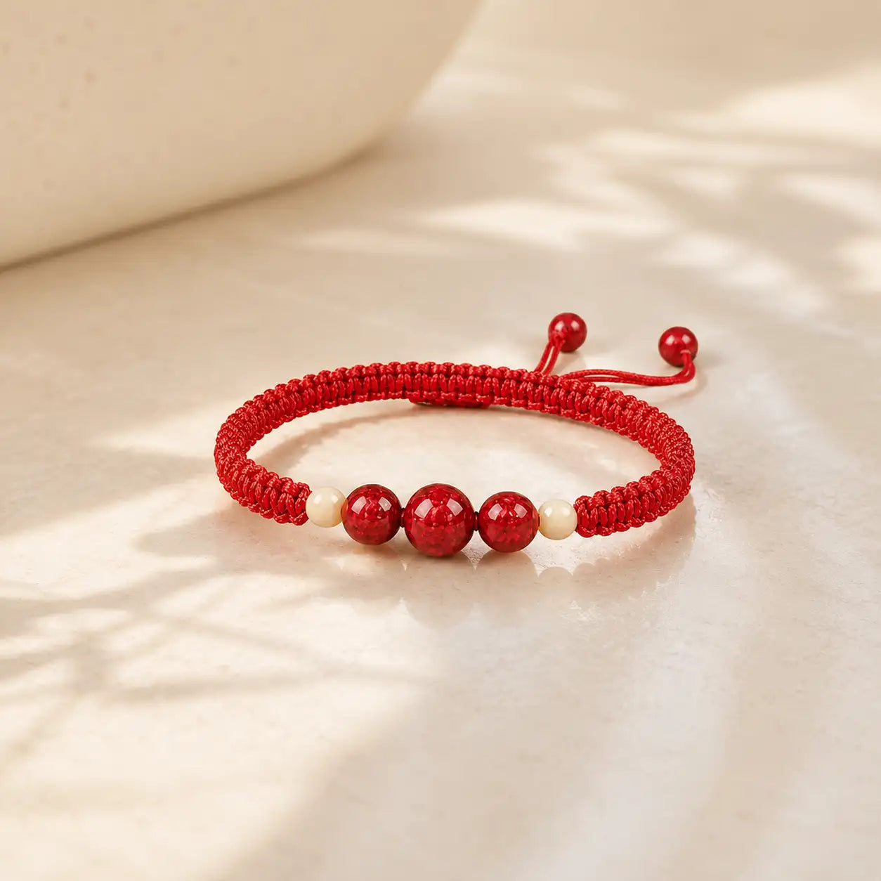 Little Cinnabar Red String Bracelet