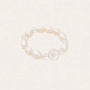 Pearl & Moonstone Beaded Ring