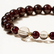 Garnet Crystal Bracelet