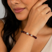 Garnet Crystal Bracelet