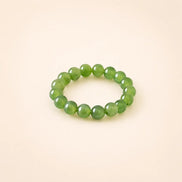 Hetian Jade Beaded Ring