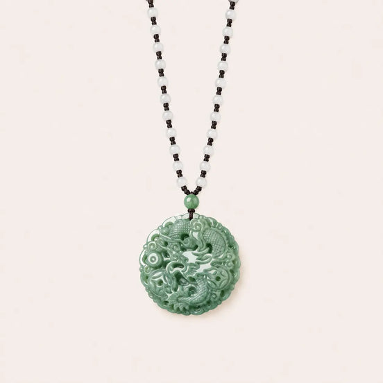Jade dragon pendant by TheFuMaster