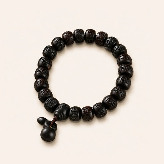 Jujube wood symbol bracelet by TheFuMaster
