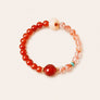 Koi Single-Wrap Bracelet with rutilated quartz and agate