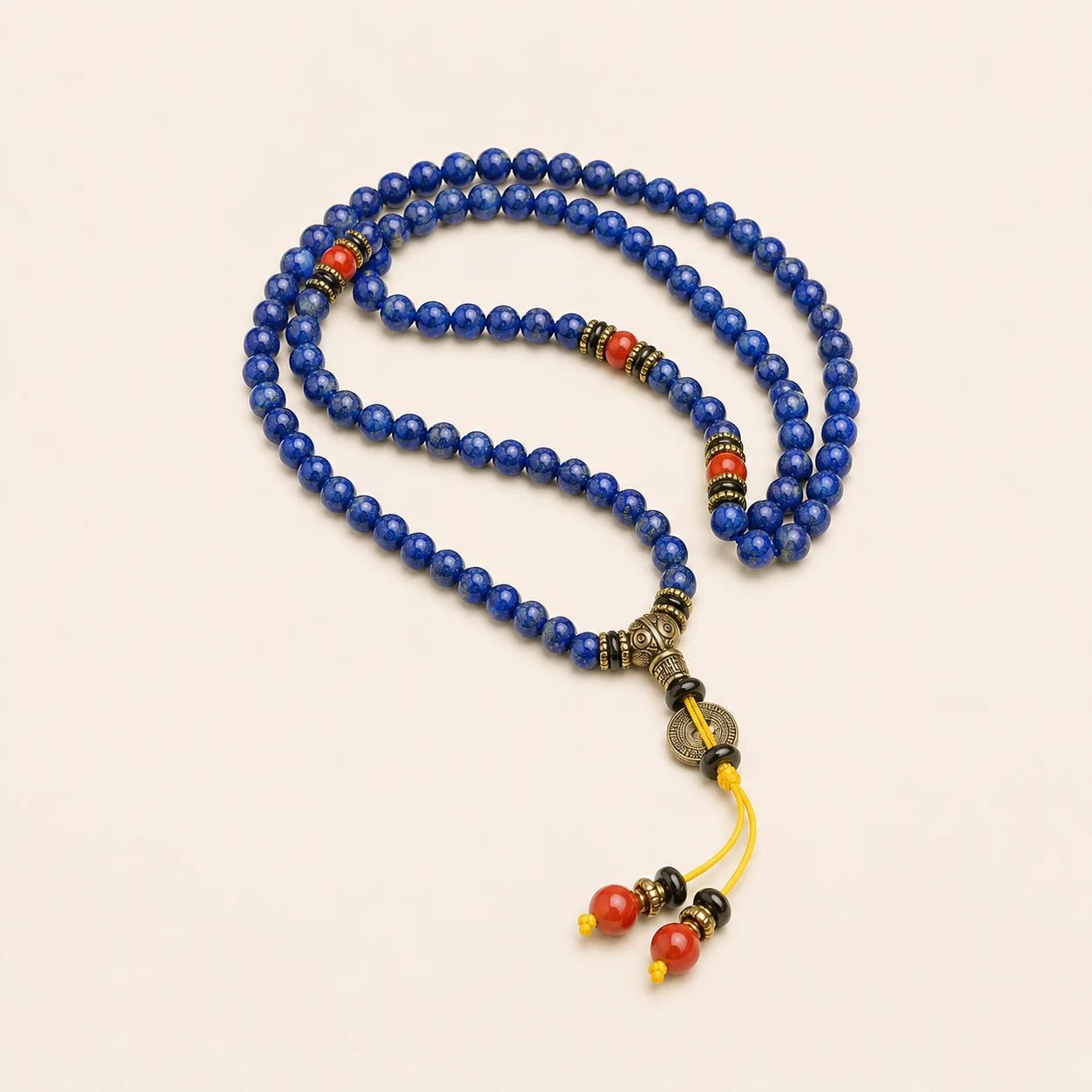 Lapis Lazuli 108 Mala Necklace