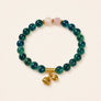 Lotus Wish Green Agate Bracelet with agate and lotus