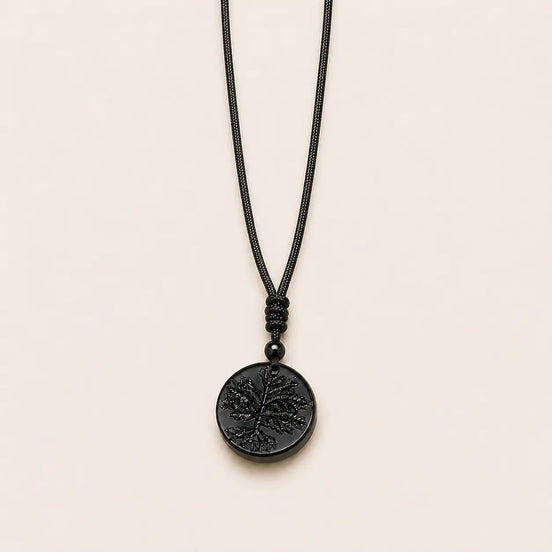 Obsidian tree of life necklace by TheFuMaster