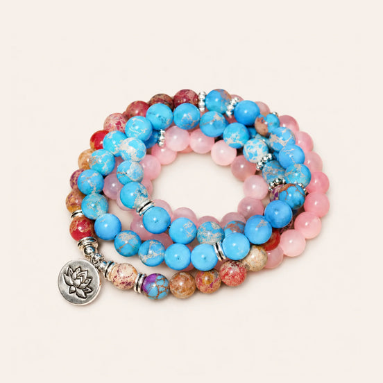 Purple lotus 108 mala by TheFuMaster