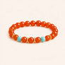 Red Agate & Turquoise Ring with agate and turquoise