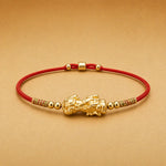 Red rope pixiu bracelet by TheFuMaster